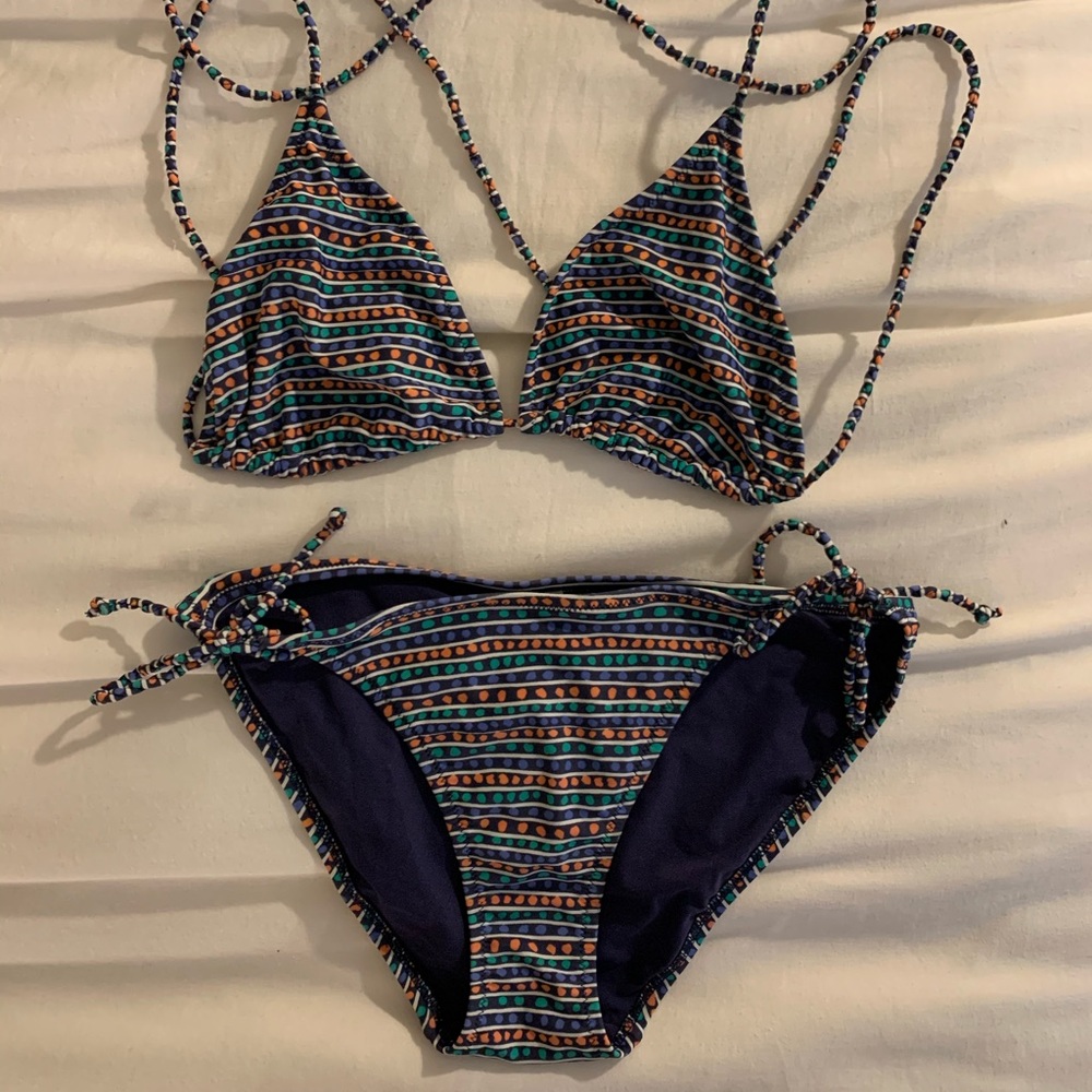 Old Navy Dotted Triangle Bikini
